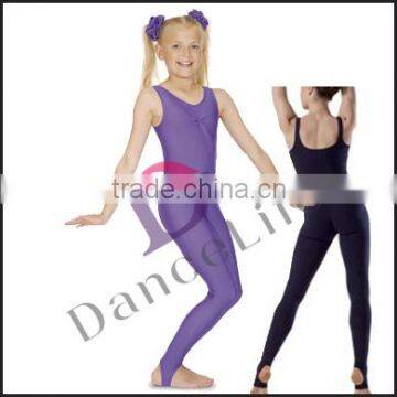 C2617Girl stirrup tank ballet dance unitard kids gymnastic unitard spandex unitard costumes ballet unitards for sale dancewear