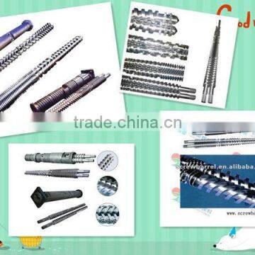 all kinds of extruder machine parts bimetallic extruder conical twin screw barrel