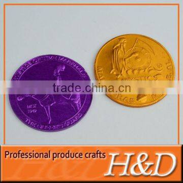 custom dyed metal souvenir coin wholesale for festival