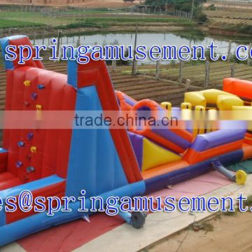 Top selling inflatable obstacle course with climbing SP-OC003