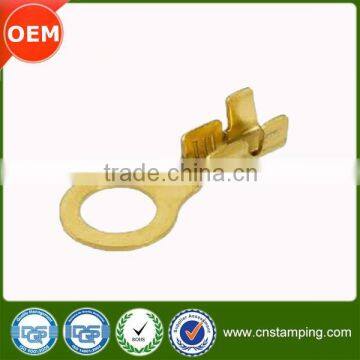 Custom bending process small brass terminal