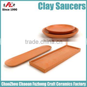 Clay saucers for planter