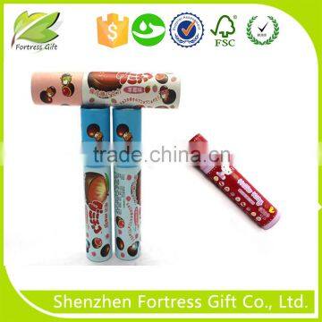 custom cosmetic paper tube with window