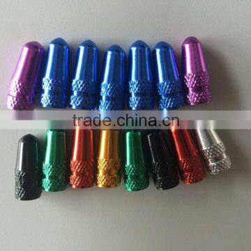 Aluminium bicycle tyre valve tubeless presta valve and caps