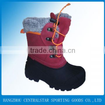 spilit leather fancy warm snow boots new style