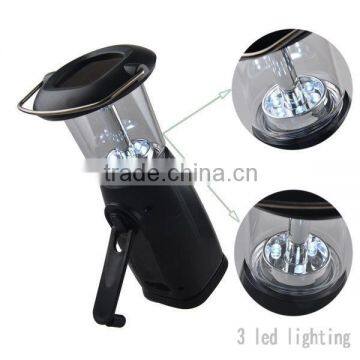 Rechargeable ABS Material Dynamo 6 LED Lantern Rechargeable Hand Crank photo-3