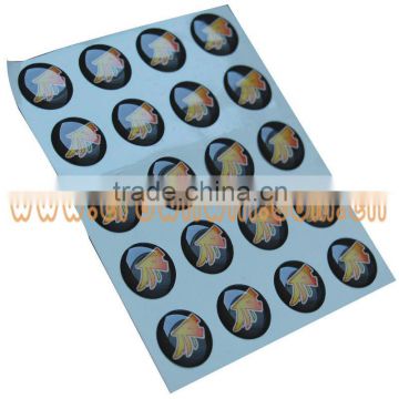 Promotional Round Clear Epoxy Sticker