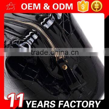 Popular Fashion pu Leather Lady Handbag With Zipper photo-5