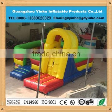 2015 Attractive inflatables bouncer castle with slide