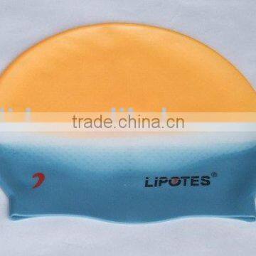 Multicolour Silicone Swim Cap