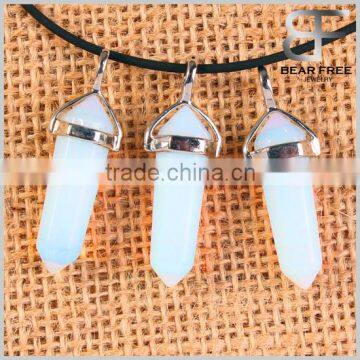 Opalite Healing Point Chakra Cut Gemstone Pendant for Necklace