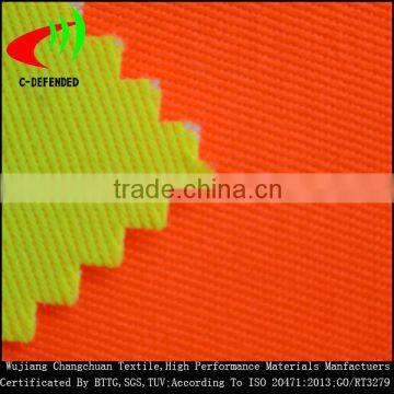 fluorescent fabrics for workwear polyester cotton hi vis reflective fabric