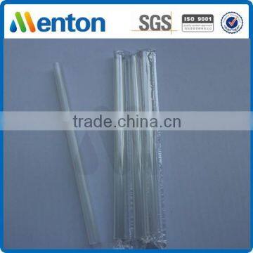 film wrapped giant transparent plastic drinking straw