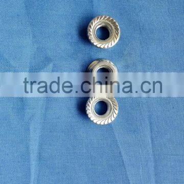 good quality white zince flange nut