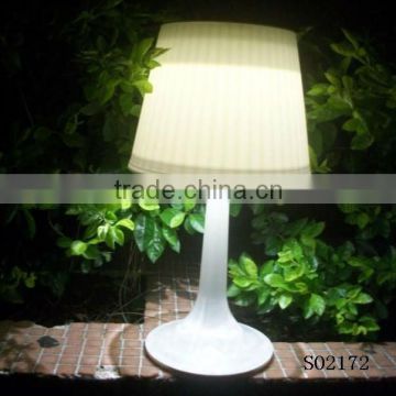 white plastic solar table light(SO8845