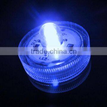 Round Blue Submersible LED FloraLytes / Water Proof LED Little Light