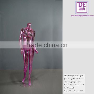 Wholesale Windows Display Egg Head Chrome PINK Plating Mannequin