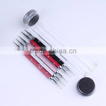 Hot Sale Good Quality 5pcs Metal Material Handmade Nail Art Dotting Tool photo-4