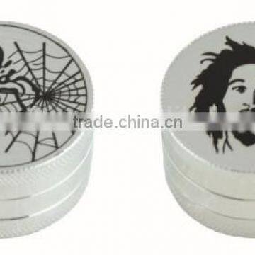 zinc alloy herb grinder tobacco painted grinder