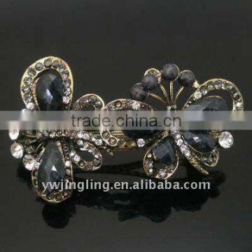 black dragonfly hair barrettes