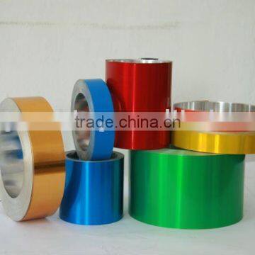 Coated aluminum foil for medicine bottle caps