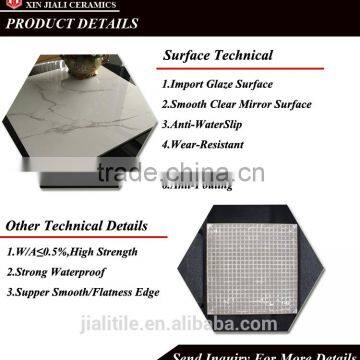 Chinese Cheap Low Price 60x60 Snow White Full Glazed Imitation Flooring Marble Tile Quality Choice photo-3