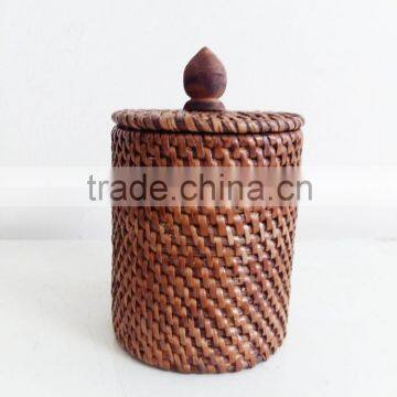 High skilled woven rattan storage box from Vietnam