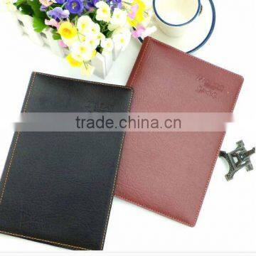 hign quality black PU Leather notebook for study/office