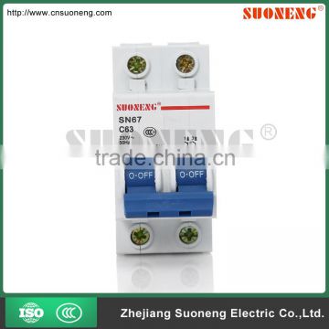 dz47 16a 2p mini circuit breaker