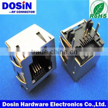 RJ45 network Connectors, shielded RJ45 PCB mount plugs for pcb mount Connector, straight Modular Jack