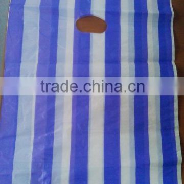 HDPE striped bags thickness 30mic