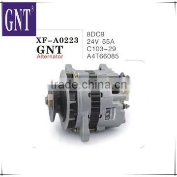 excavator engine 8DC9 alternator