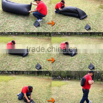 Hot Sale Summer Compression Sleeping Air Bag/Laybag Inflatable Sofa photo-3