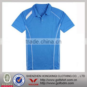 2013 Newest Design Blue Color Moisture wicking Sports Shirt Quick Dry