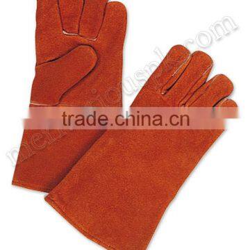 Red Leather Welding Gloves