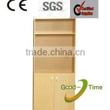 2013 modern melamine kd 2 door wood bookshelf design factory