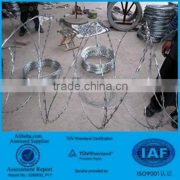 TUV certificated hot dipped galvanized Nigeria concertina razor wire BTO-22