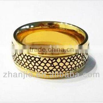 New product for 2013 gold ring designs for men tungsten ring#6409