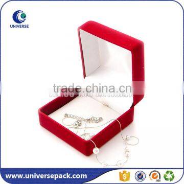 Wholesale rectangle shape flocking jewel box