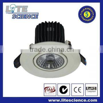 Anti-Glare Recessed Dimmable 3000k 85lm/w COB LED Downlight from Lite Science