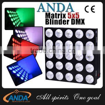 china suppiler guangzhou 25 eyes led rgb matrix blinder DMX lighting