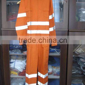 Safety clothing with double reflective/long sleeve coverall/man uniform/working man coverall/safety clothing