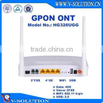 4LAN+2POTS+WiFi+USB GPON ONT Home Gateway Support IPTV/VoIP/PPPoE for FTTH Smart Home Solution