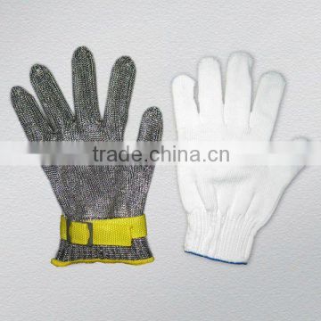 Stainless steel cut resistance glove