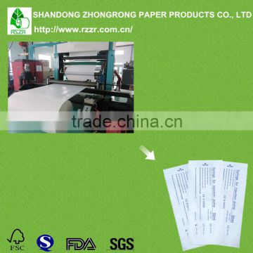 Medical coated paper rolls for medical equipment