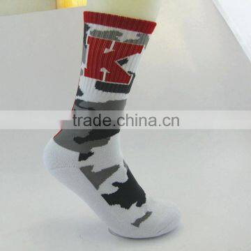 Wholesale Custom Happy Women White Terry Socks