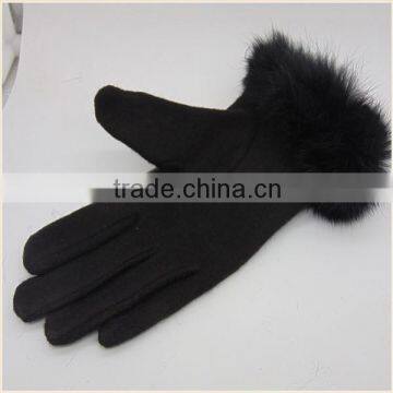 Black/Red PU Leather Fabric Driving Hand Gloves For Ladies IN Low Price photo-2
