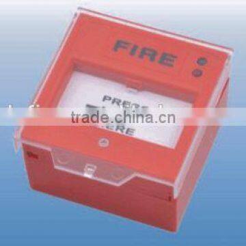 LED indicator fire hand actuated alarm button