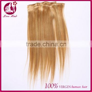 Remy Virgin Brazilian Hair Clip In Extensions 100g/bundle Clip In Brazilian Hair Extensions blonde Clip In Human Hair Extensions