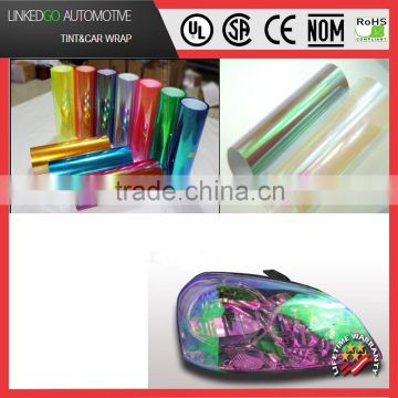 Chameleon Color Changing Tint Vinyl Wrap Car Sticker Film For Car Light